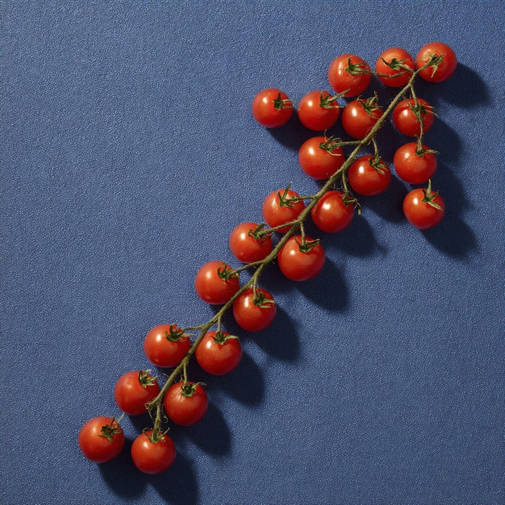 Fresh cherry tomatoes representing quality food photography